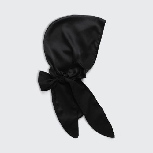 1702 Sleep satin sleep cap black 1280x1280px