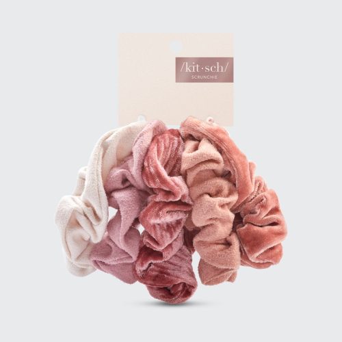 3188 Hair scrunchies velvet blush mauve pkg 1280x1280px