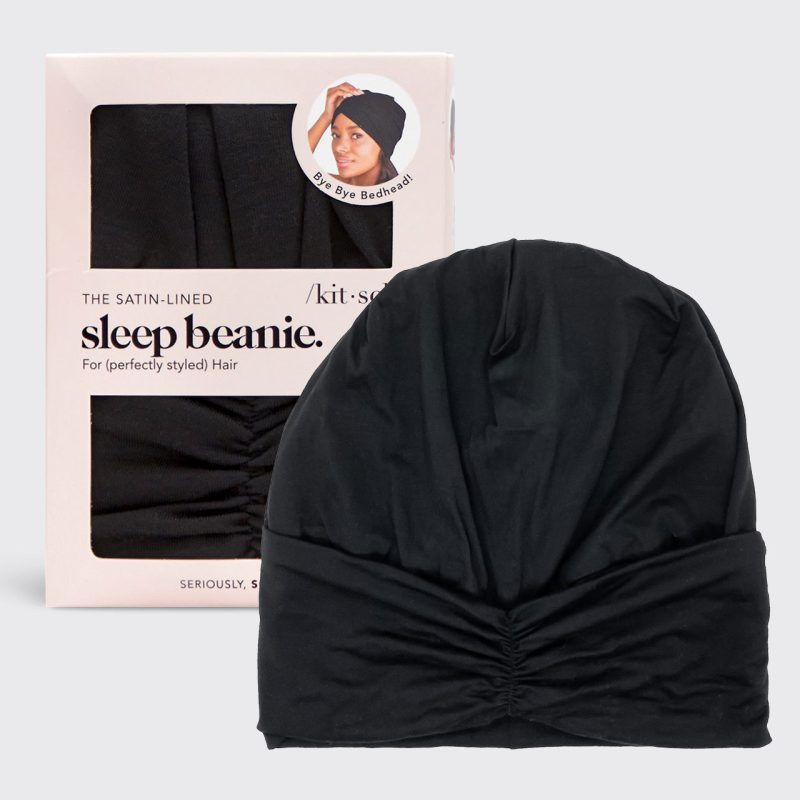 3788 SatinLinedBeanie Sleep Black hero