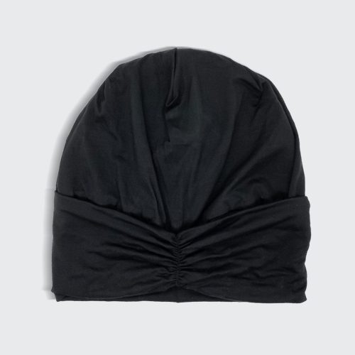 3788 Sleep satin lined jerseyBeanie black front 1280x1280px