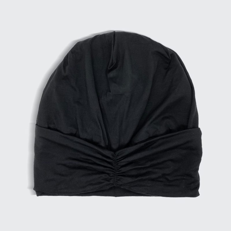 3788 Sleep satin lined jerseyBeanie black front