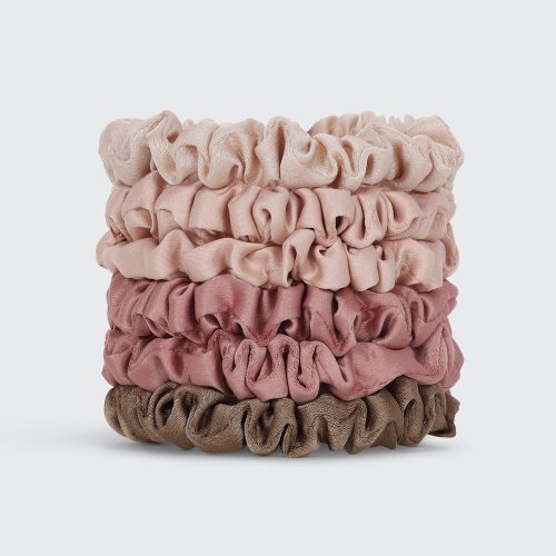 60527 Hair satin ultra petite scrunchies 6pc Terracotta 1280x1280px