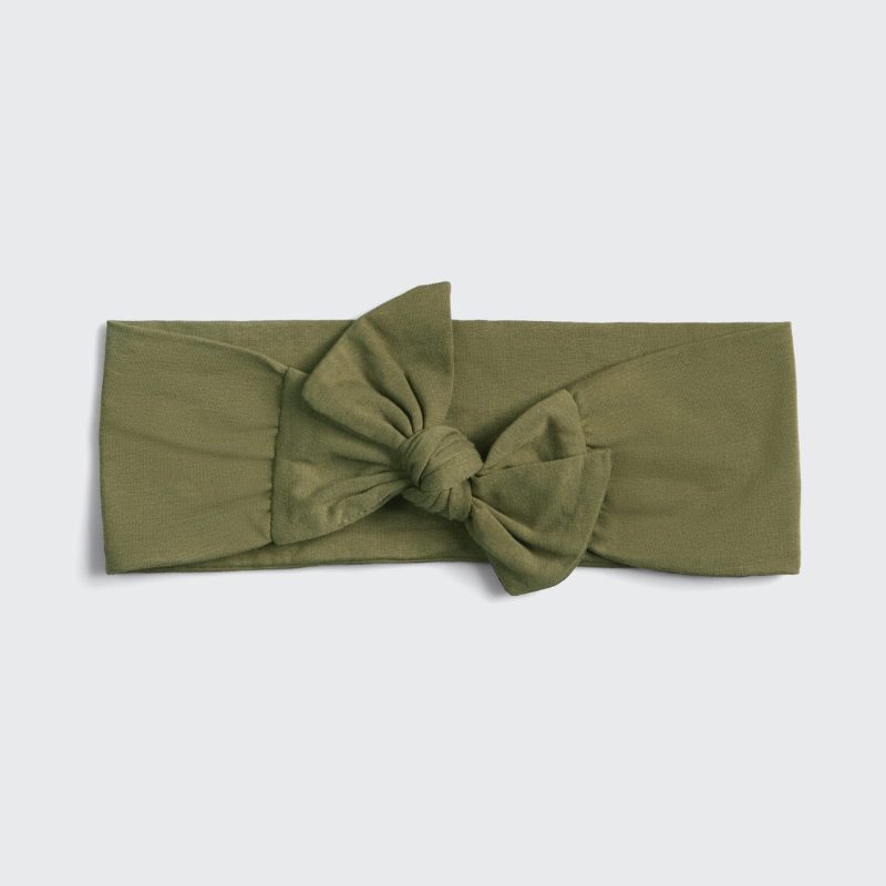 6318 Hair eco cotton adjustable headband moss