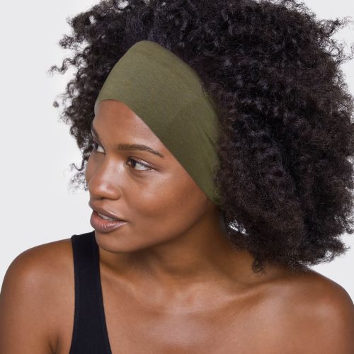 6318 Hair lifestyle eco cotton adjustable headband moss 2 1280x1280px