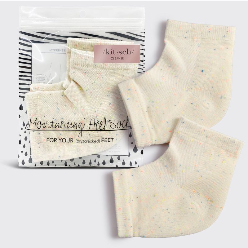 6448 MoisturizingHeelSocks Cleanse RainbowSpeckle hero