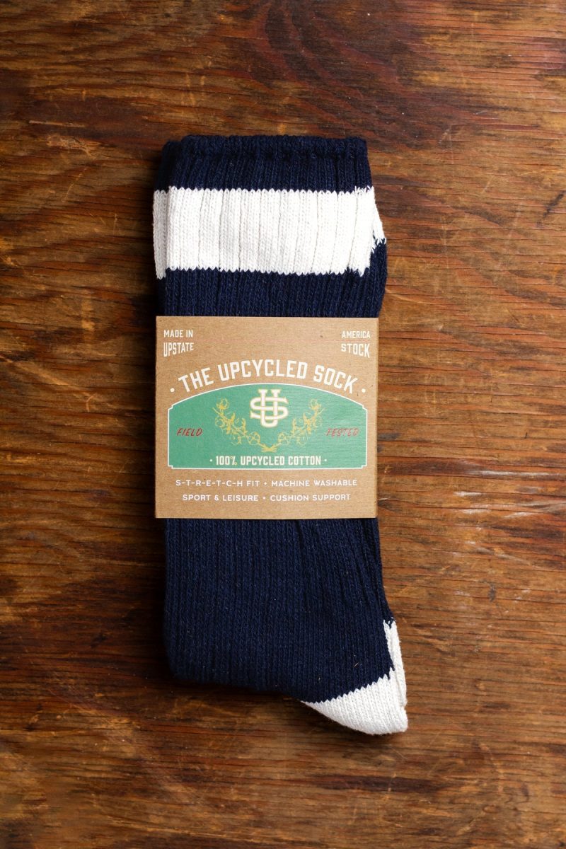 NavyUpcycleSocks