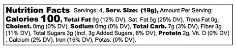 Peru 85 Nutrition Label