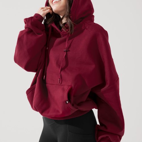 PulloverCloudHoodie Crimson 5022 0148 Edit