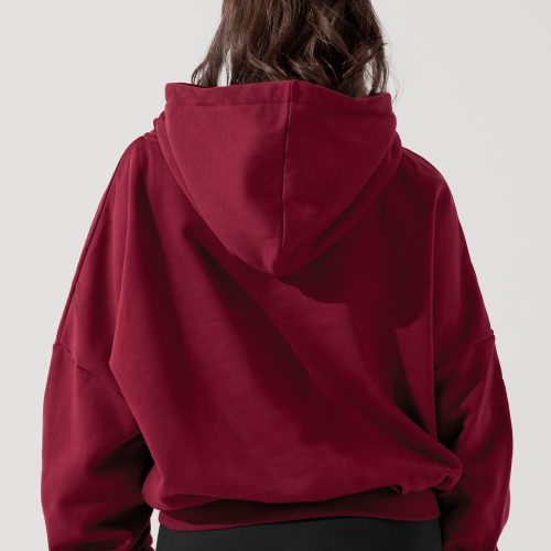 PulloverCloudHoodie Crimson 5022 0153 Edit