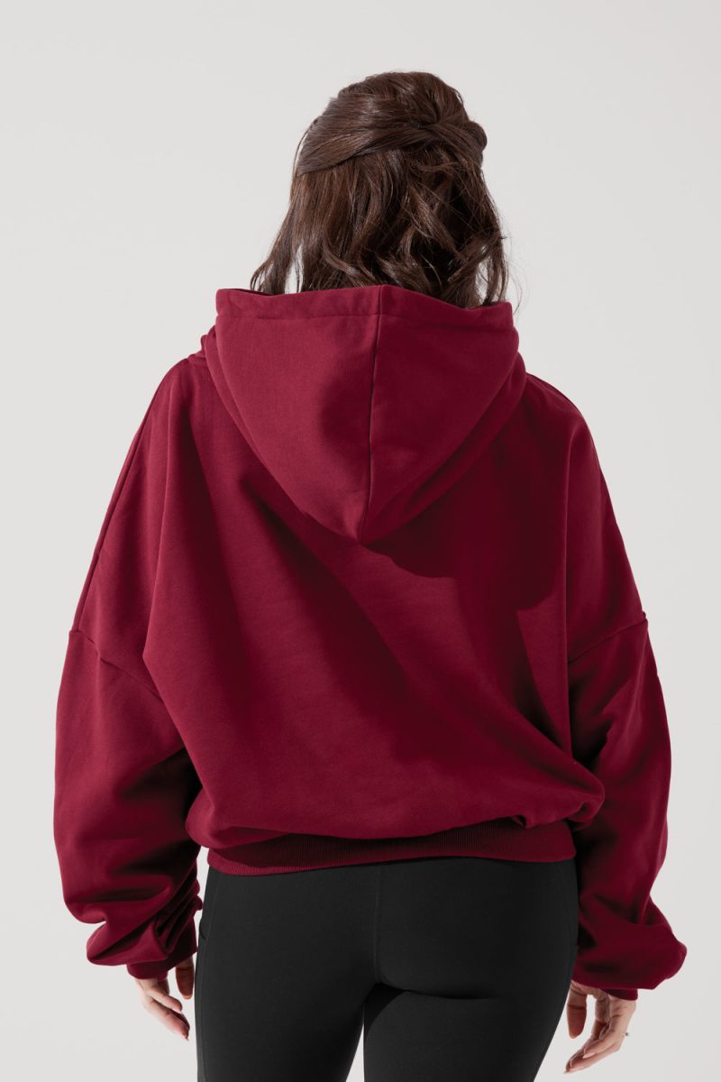 PulloverCloudHoodie Crimson 5022 0153 Edit