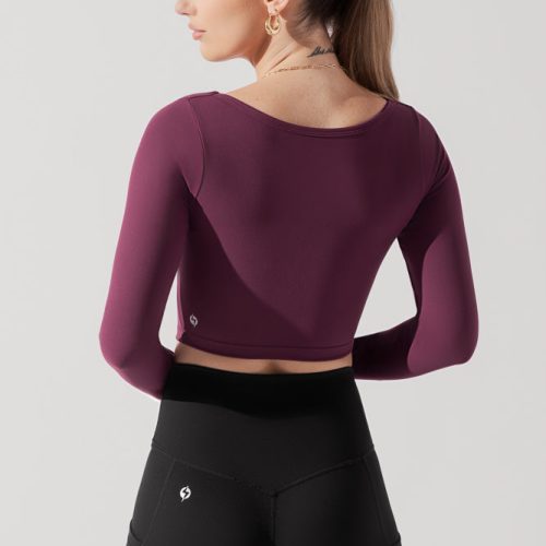 SoHoSweetheartLongSleeveCropTop Plum B1008 0944 Edit