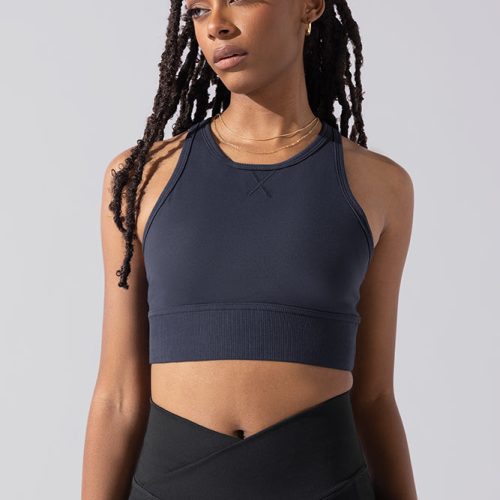 Sweat Sesh Long Bra Smoky Navy A1004 0385