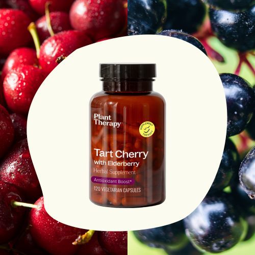 Tart Cherry Elderberry Herbal Supplement 120ct 06