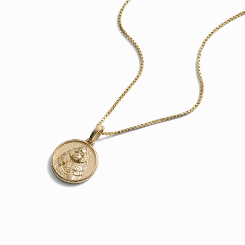 awe inspired necklaces 14k yellow gold vermeil 16 18 mini cleopatra necklace 31247783690292