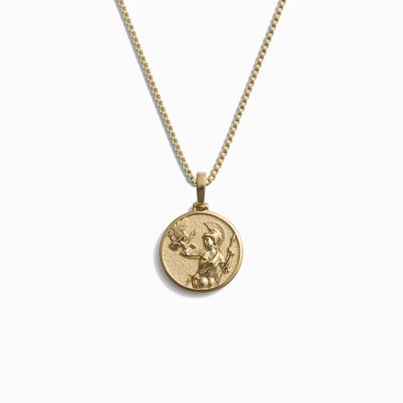 awe inspired necklaces 14k yellow gold vermeil 16 18 mini mini athena necklace 32786510708788