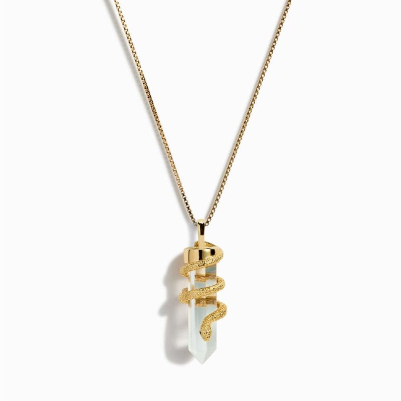 awe inspired necklaces 14k yellow gold vermeil 16 18 the guardian s crystal necklace 30984119746612