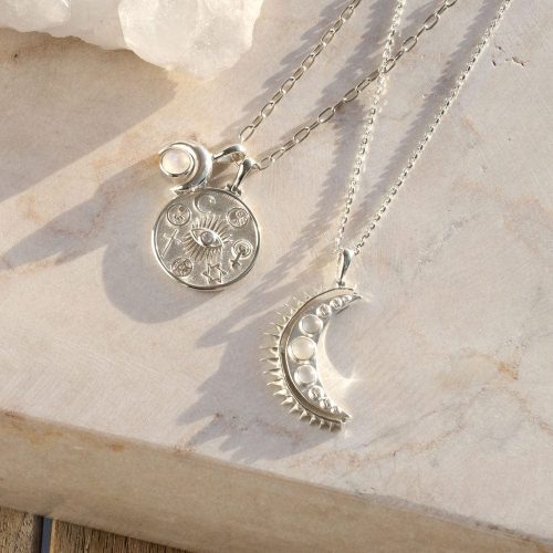 awe inspired necklaces moonstone crescent necklace 30972814786612