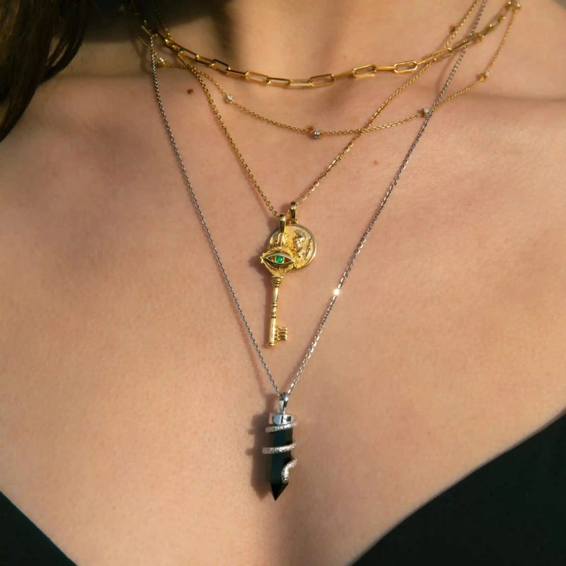 awe inspired necklaces onyx crystal snake necklace 30972821405748