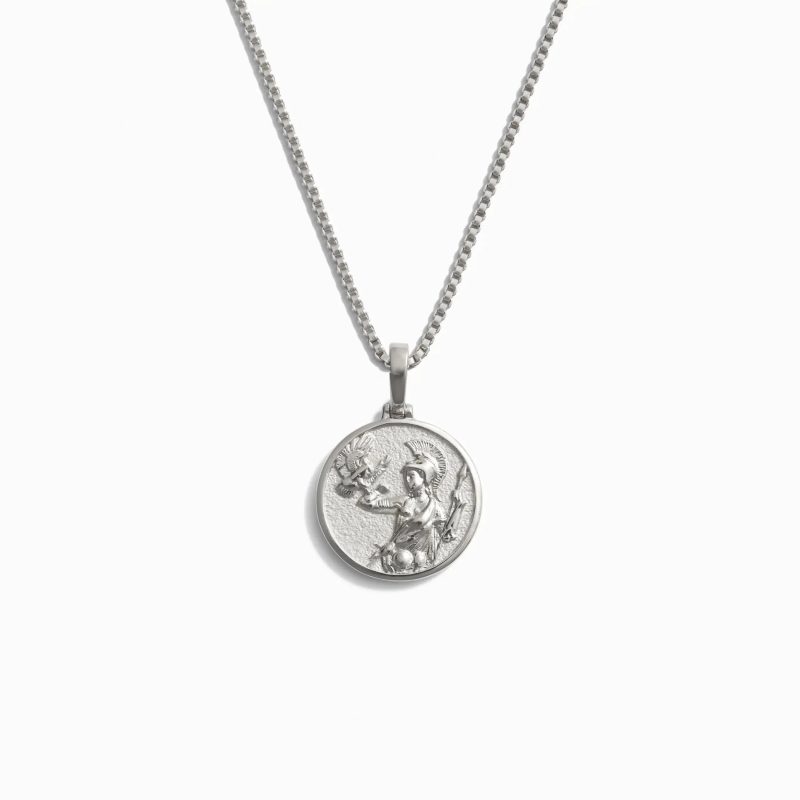 awe inspired necklaces sterling silver 16 18 mini mini athena necklace 32786510741556