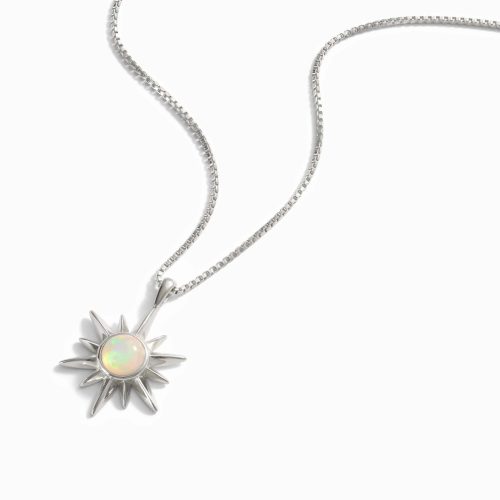 awe inspired necklaces sterling silver 16 18 opal sun necklace 33480752431156