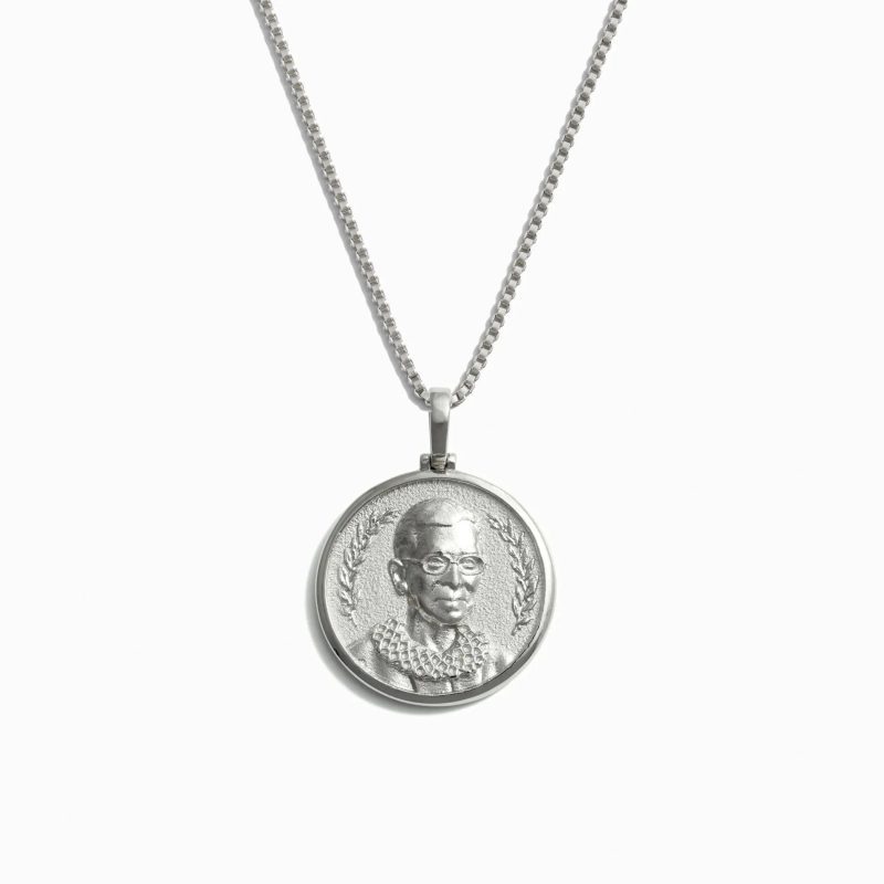 awe inspired necklaces sterling silver 16 18 standard ruth bader ginsburg necklace 32786498420788