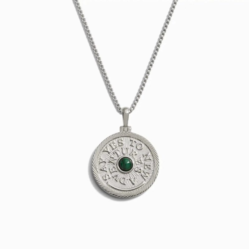 awe inspired necklaces sterling silver 16 18 standard say yes to new adventures affirmation necklace 33273542574132