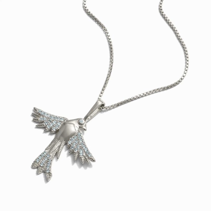 awe inspired necklaces sterling silver 16 18 suffragette bluebird necklace 30972823568436