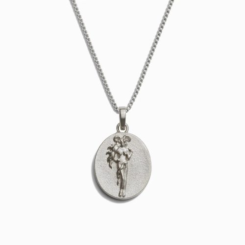 awe inspired necklaces sterling silver aries standard zodiac goddess necklace 32914537152564