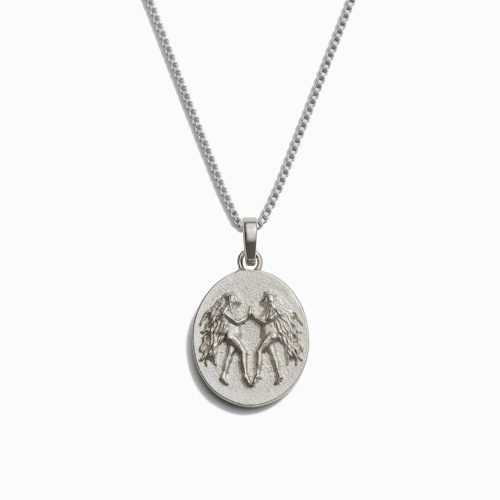 awe inspired necklaces sterling silver gemini standard zodiac goddess necklace 32914537349172