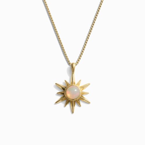 Awe Inspired Opal Sun Necklace