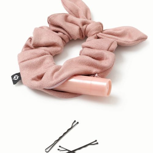 befulfilled popflex hair scrunchie pink open zipper 77eafa6b e46a 412f bccb 7142eb867543