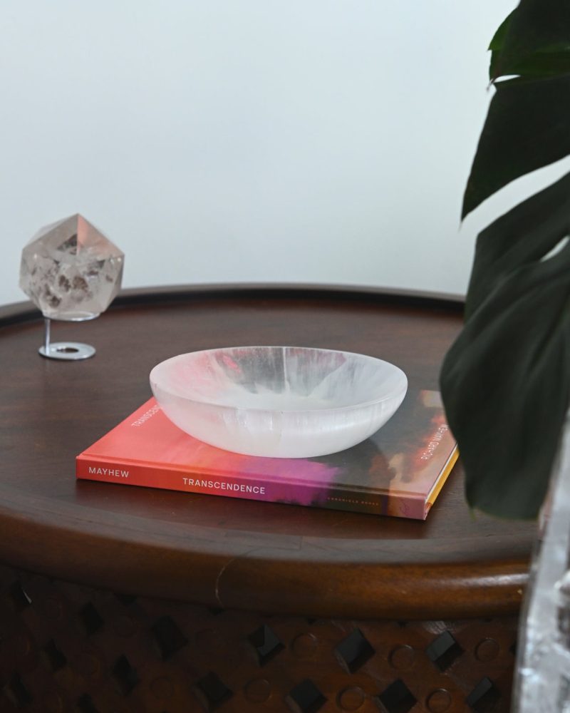 crystalscom selenite bowl 294566