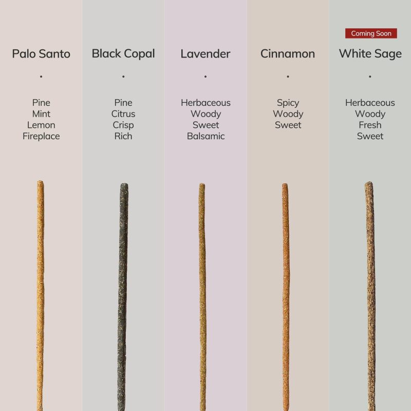 five incense sticks