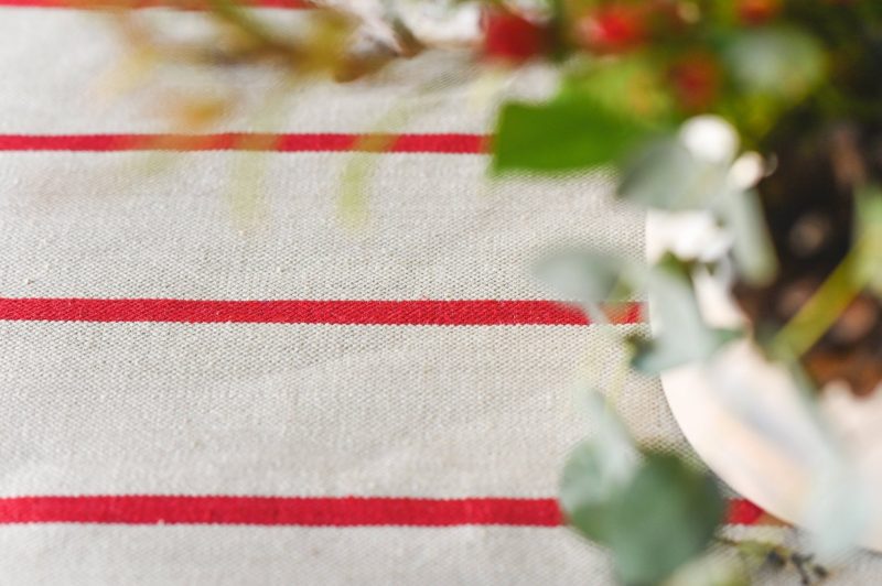 galley fen red stripe linen tablecloth 797568