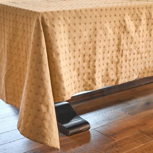 galley fen umber dobby tablecloth 392462