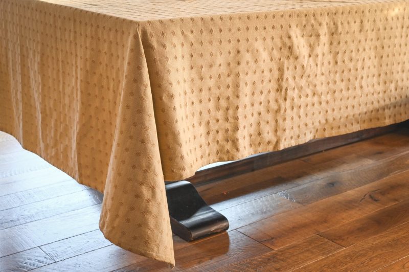 galley fen umber dobby tablecloth 392462