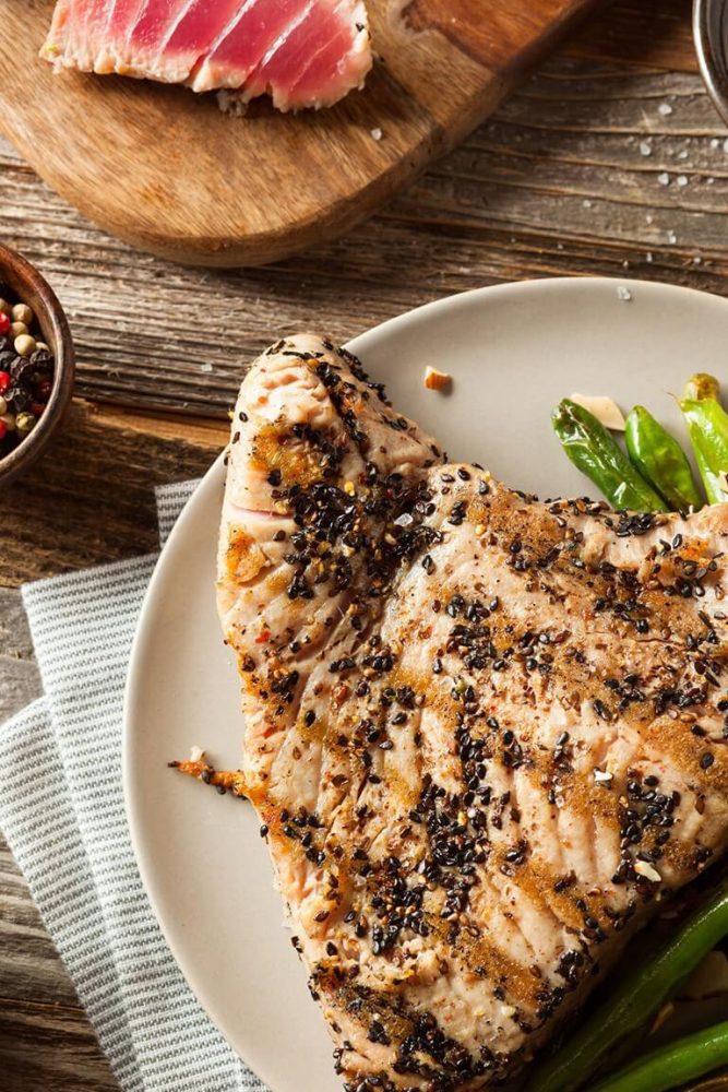 Grilled Sesame Tuna Steaks