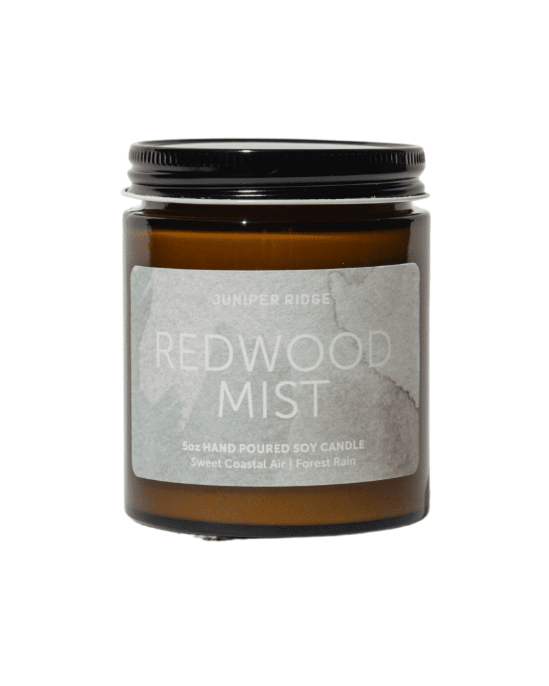 juniper ridge redwood mist essential oil candle 424875