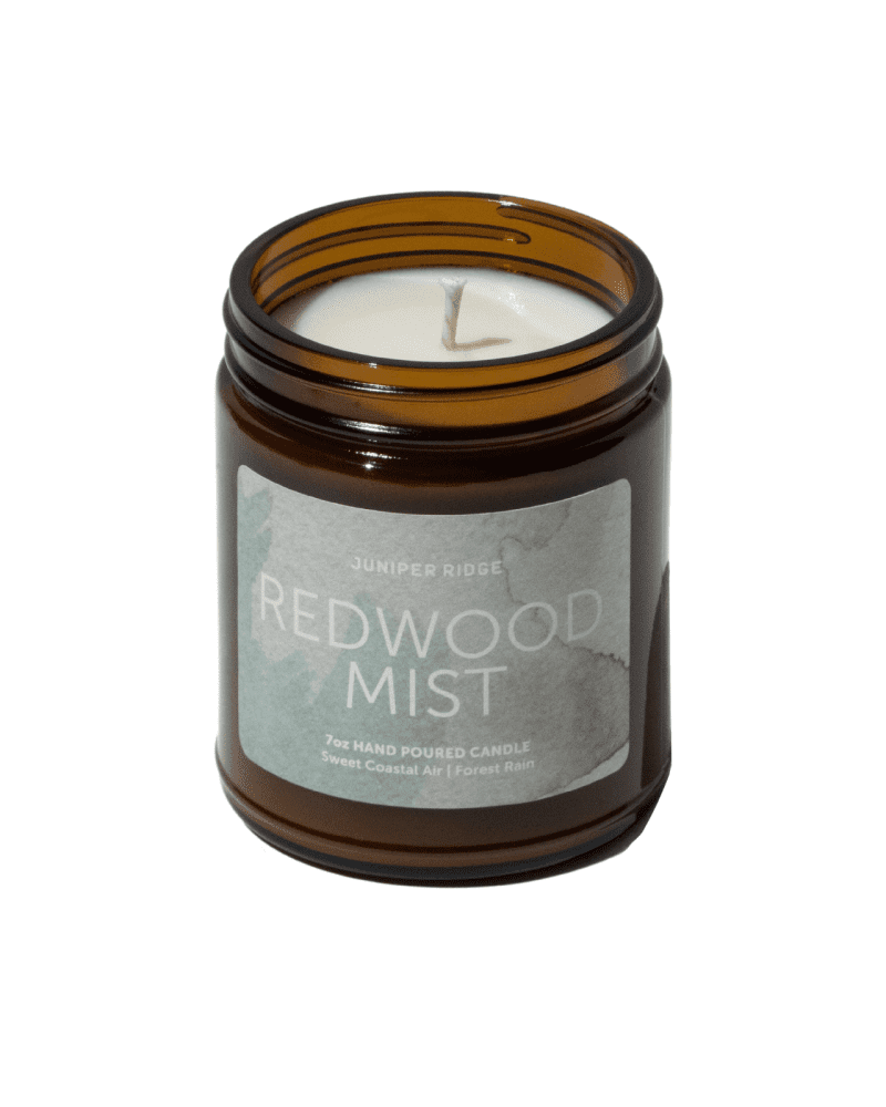 juniper ridge redwood mist essential oil candle 879092