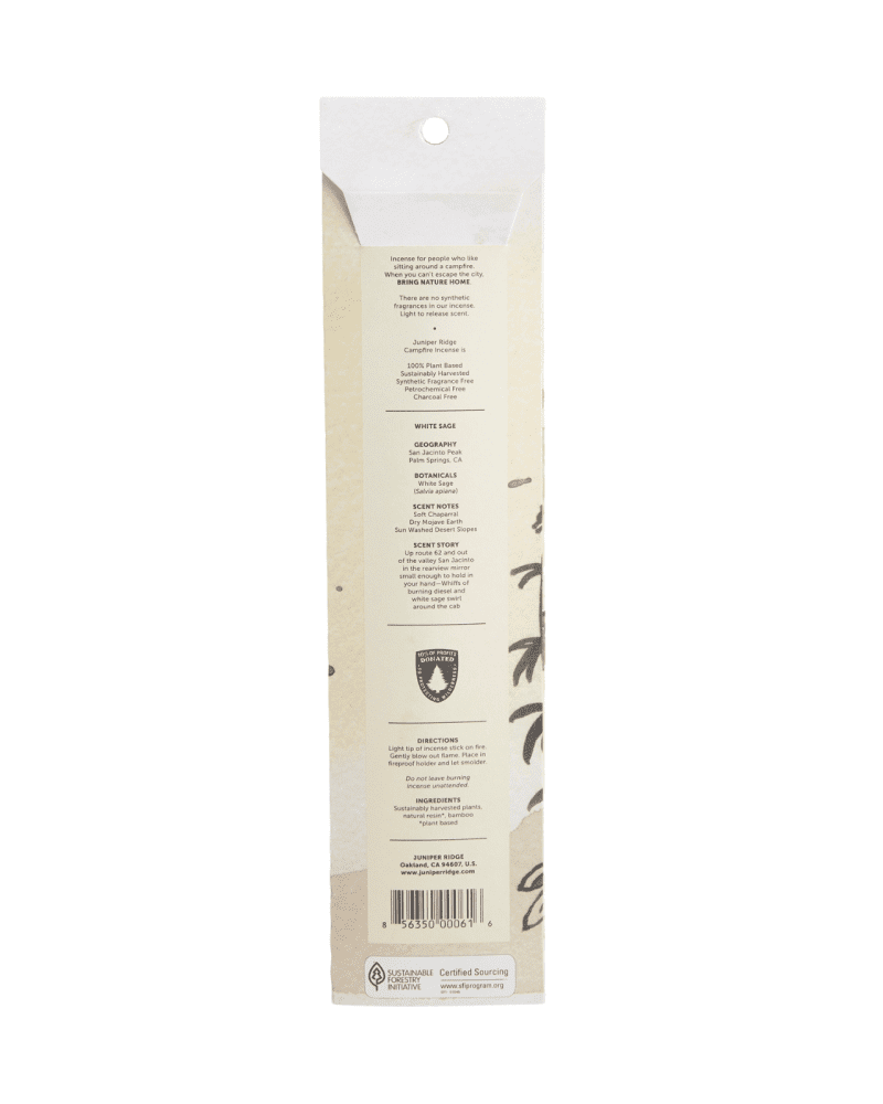 juniper ridge white sage campfire incense 827413