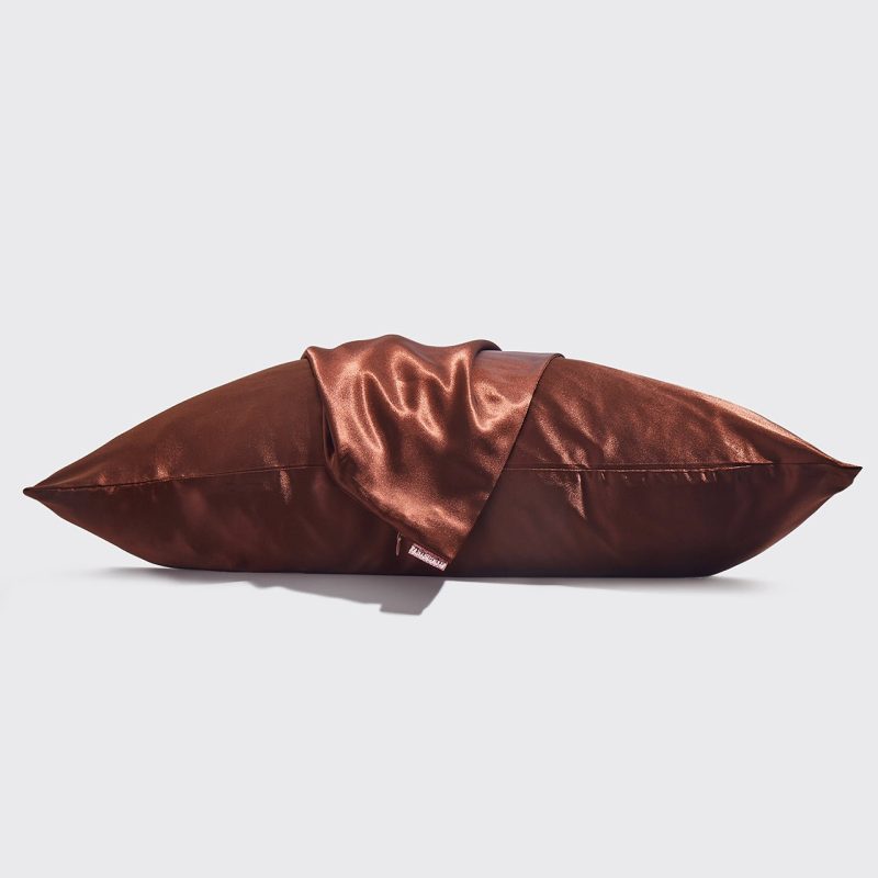 kitsch satin pillowcase chocolate 943172