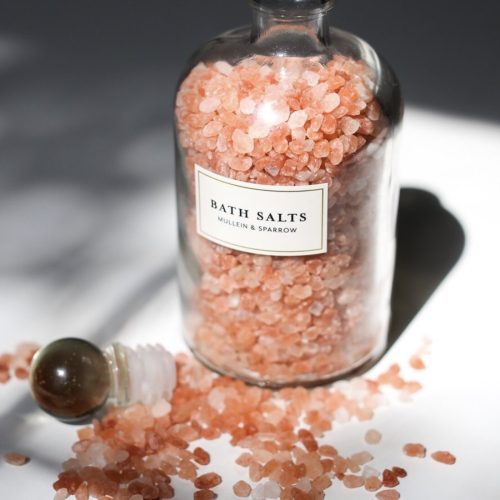 ms skincare rose noir pink himalayan bath salts 102369