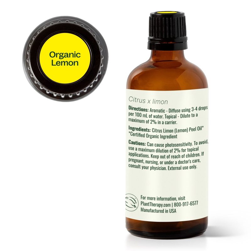 plant therapy organic lemon essential oil 354628