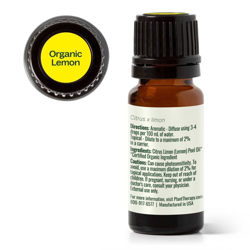 plant therapy organic lemon essential oil 677470