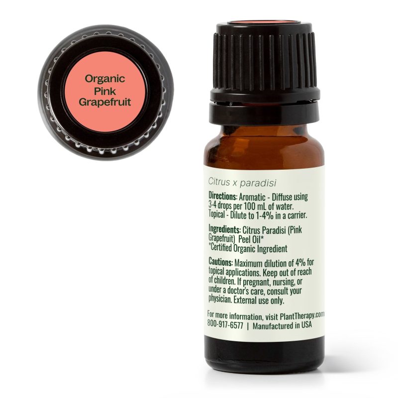 plant therapy organic pink grapefruit essential oil 337511