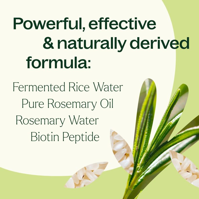 plant therapy rosemary rice water daily hair growth spray 304212