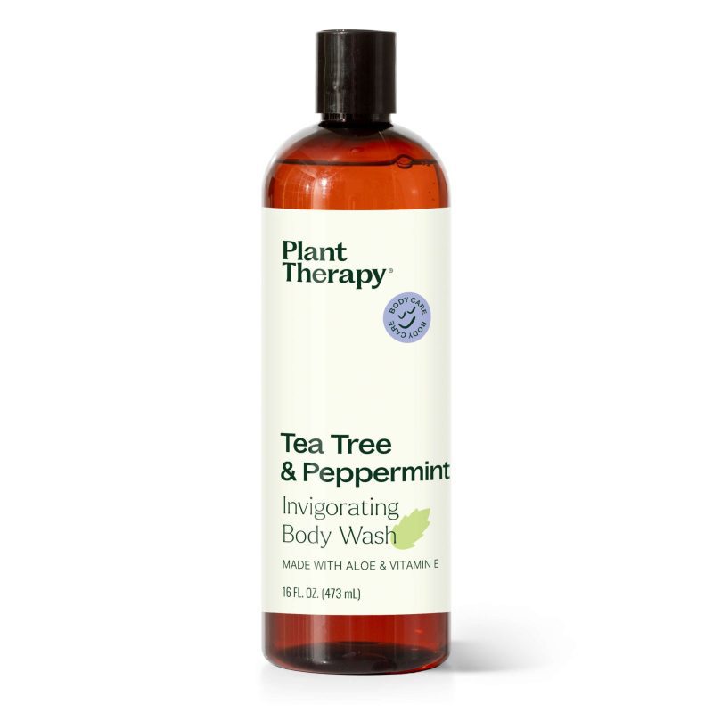 plant therapy tea tree peppermint body wash 539604