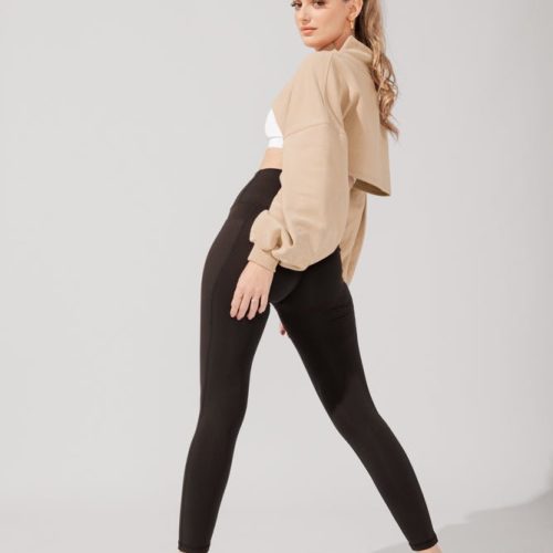 popflex mockneck shruggie taupe 152206