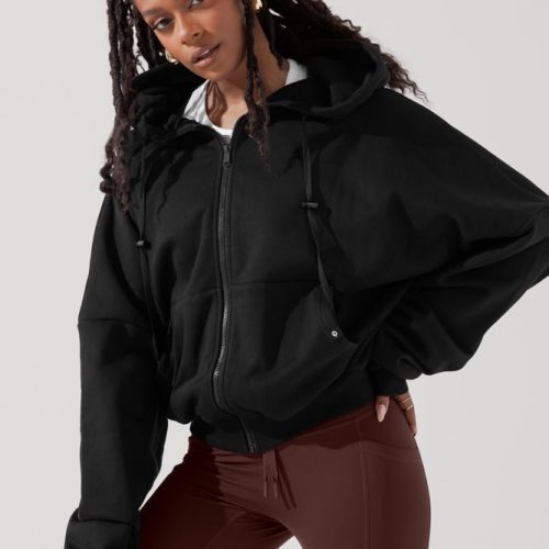 popflex zip cloud hoodie black 915653