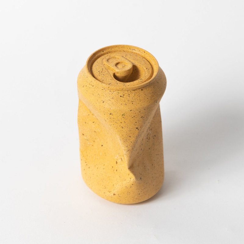 pretticool soda can vase marigold terrazzo 783767